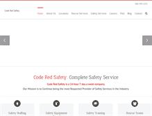 Tablet Screenshot of coderedsafety.com